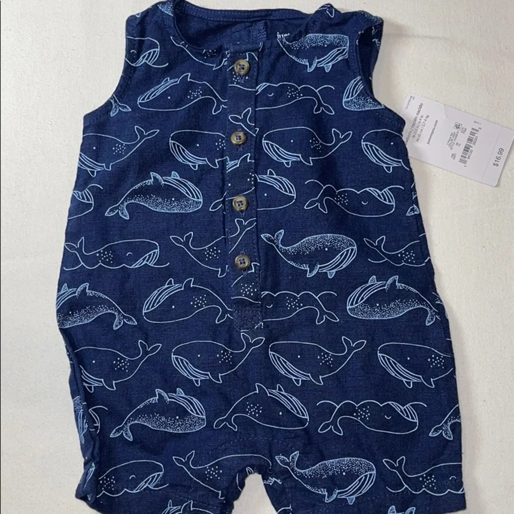 Just One You NB one piece with dolphins